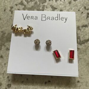 Vera Bradley Scottie earring set never worn